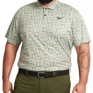 NWT Nike Mens XL Jade Horizon DriFIT Victory Pine Needle Print Golf Polo Shirt